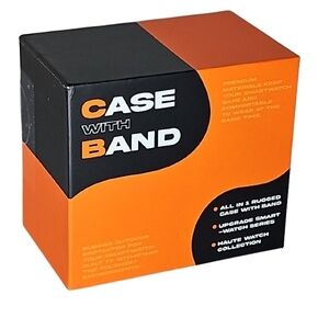 Smartwatch Case with Band Case with Band for iWatch Band 45mm, Hook and Loop